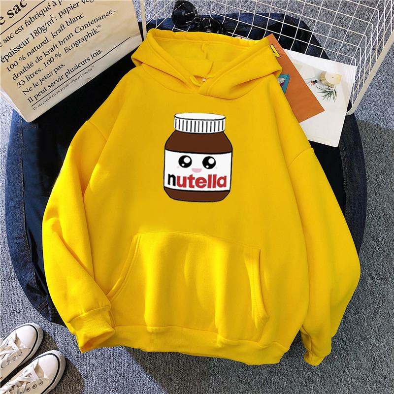 winter Nutella little face Hoodie Print Hoody Men Women Unisex BASIC Sweatshirts Fashion Cartoon Printing Hoodies streetwear