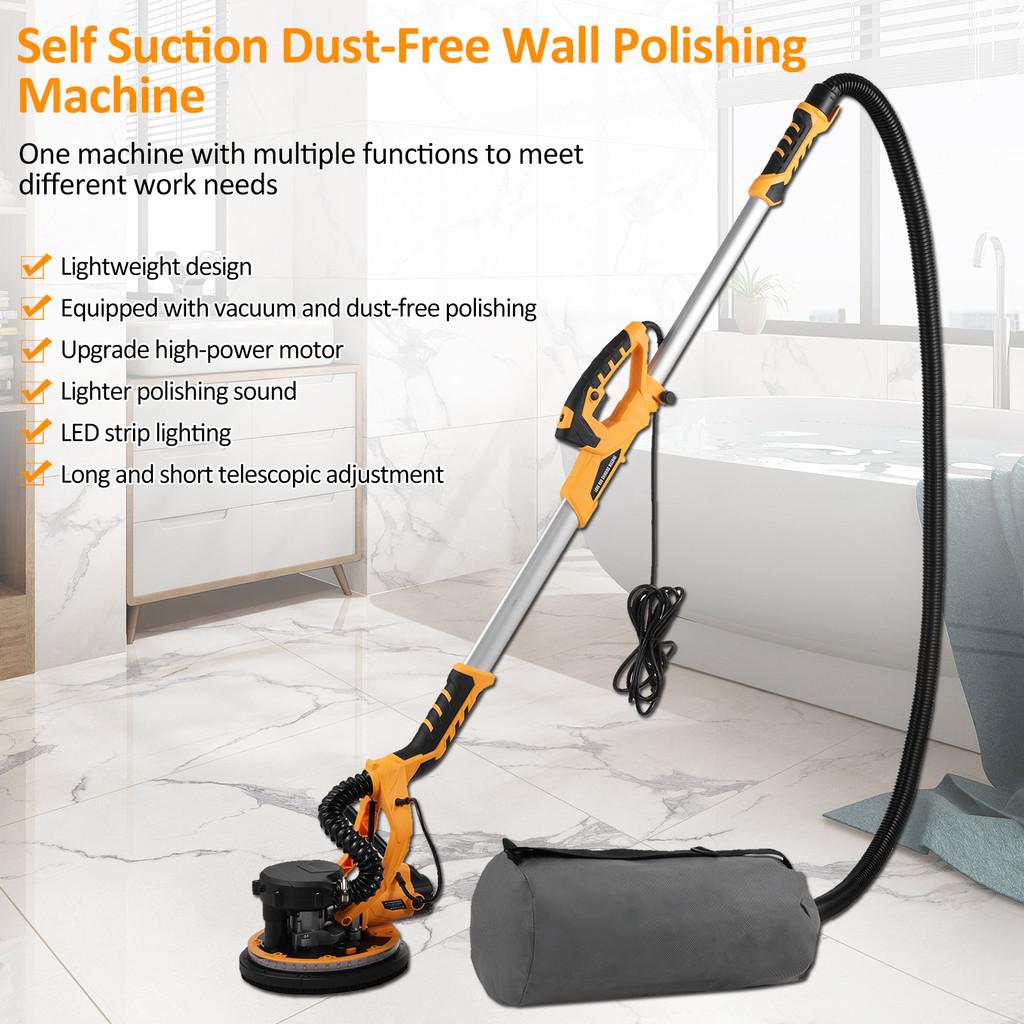 1800RPM High Efficiency Dustless Putty Wall Sanding Machine Automatic Dust Absorption Electric Giraffe Drywall Sander