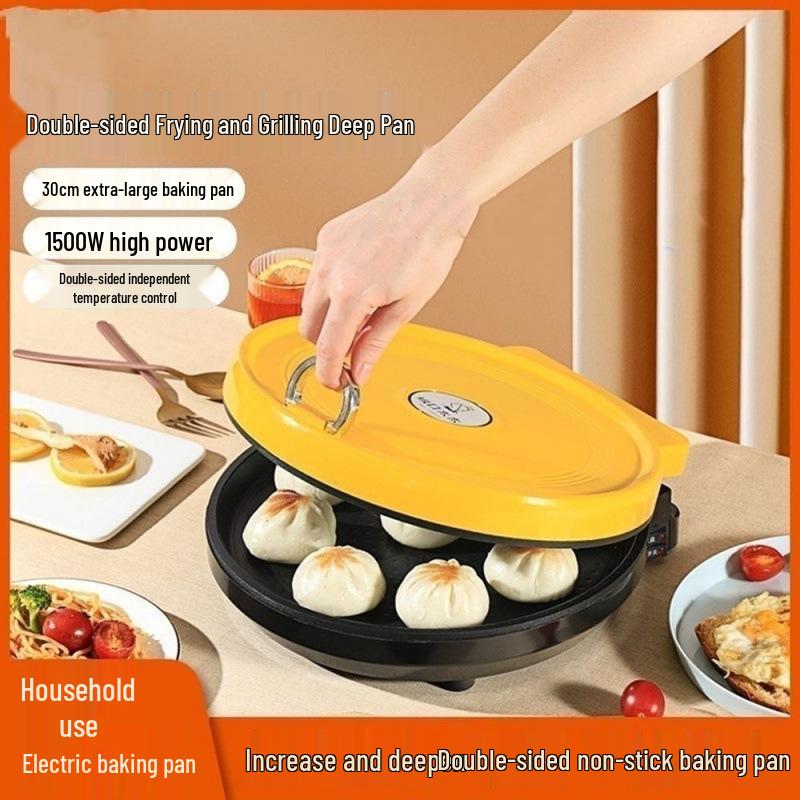 Electric Little Duck Pancake Maker: Multi-functional, Deepened, Constant Temp, Enlarged Griddle with Double-sided Heating.