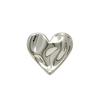 Heart-shaped Metal Buckle with Concave and Convex Surfaceheart-shaped Button Topwomen's Cardigan Buttonovercoat Buttoncasual Jacket Buttonsuit Button