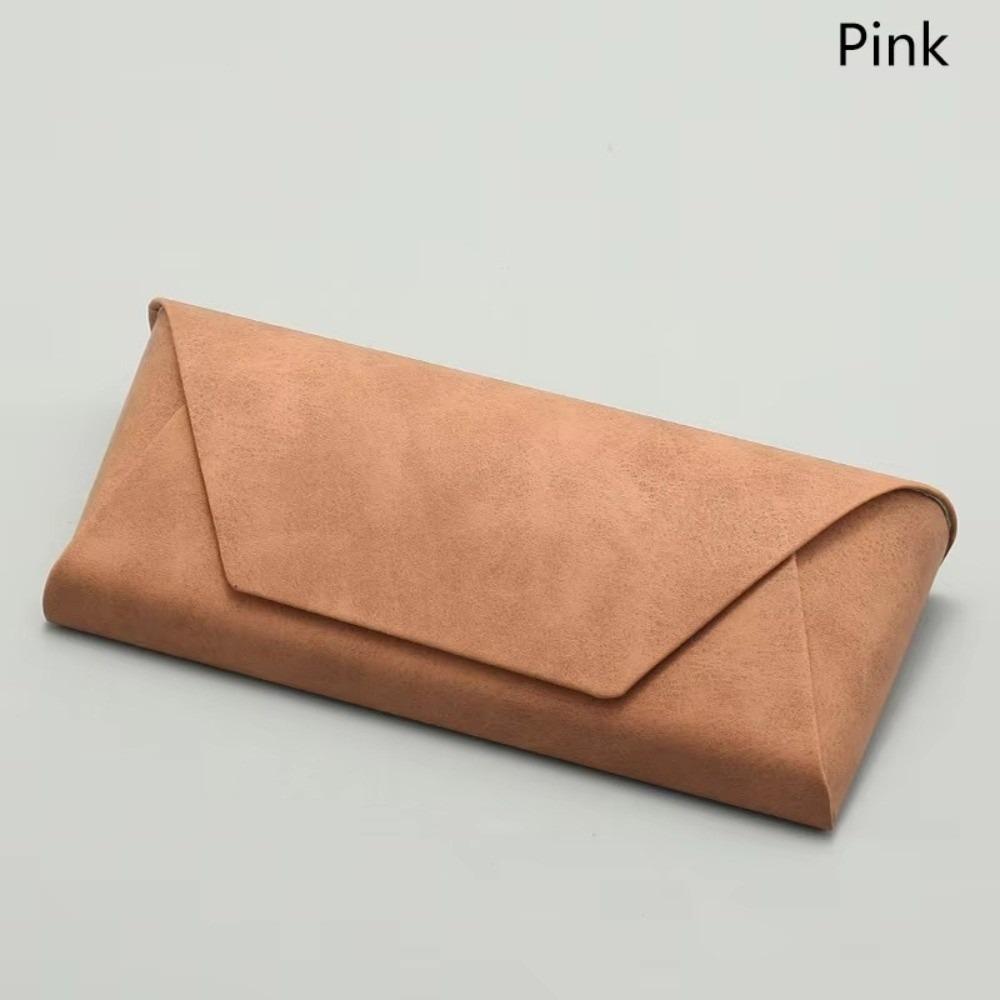 Soft Glasses Pouch Cover PU Leather Eyeglasses Case New Sunglasses Case Bag Women Men розовый