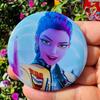 Kpop Demon Hunters Badges for Jewelry Accessories Bag Decor Huntrix Saja Boys Rumi Zoey Jinu Tinplate Button Brooch Pins Gifts
