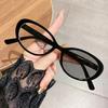 Fashionable Photochromic Myopia Glasses Retro Small Oval Women's INS Style HD Anti Blue Light Minus Diopter Eyeglasses