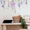 Flower Plant Flowers Home Room Decor Bedroom Self-Adhesive Wallpaper Wall Furniture Door House Indoor Wall Sticker