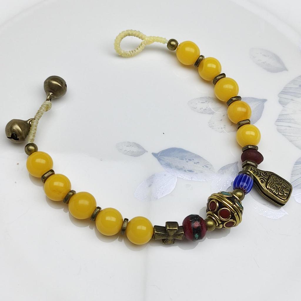 Tibetan Handmade Woven Ethnic Bracelet - Artistic, Versatile, Adjustable Rope with Unique Design