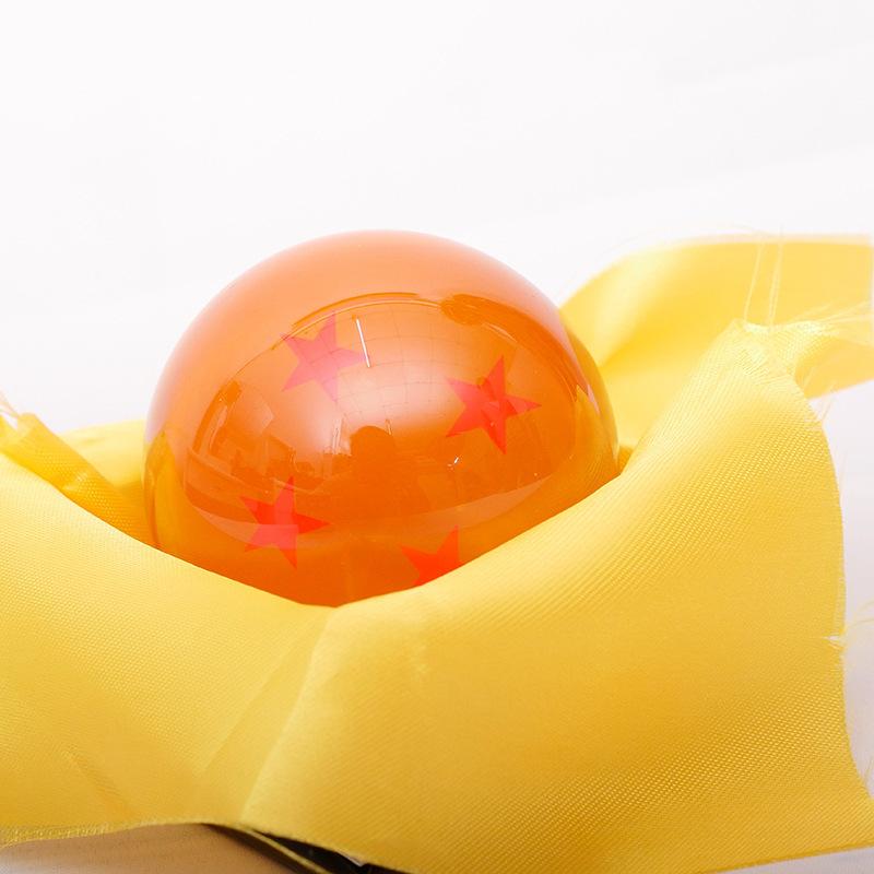 7.6cm Anime Figure Dragon Ball Crystal Stars Collection Desk Decoration Toys Z clear and translucent toy 1 2 3 4 5 6 7 Round Sensory Durable Bouncy
