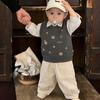 Early Spring Baby Korean Stacked Vest Spring And Autumn Handsome Baby Boy Fashion Knitted Vest Children'S Clothes