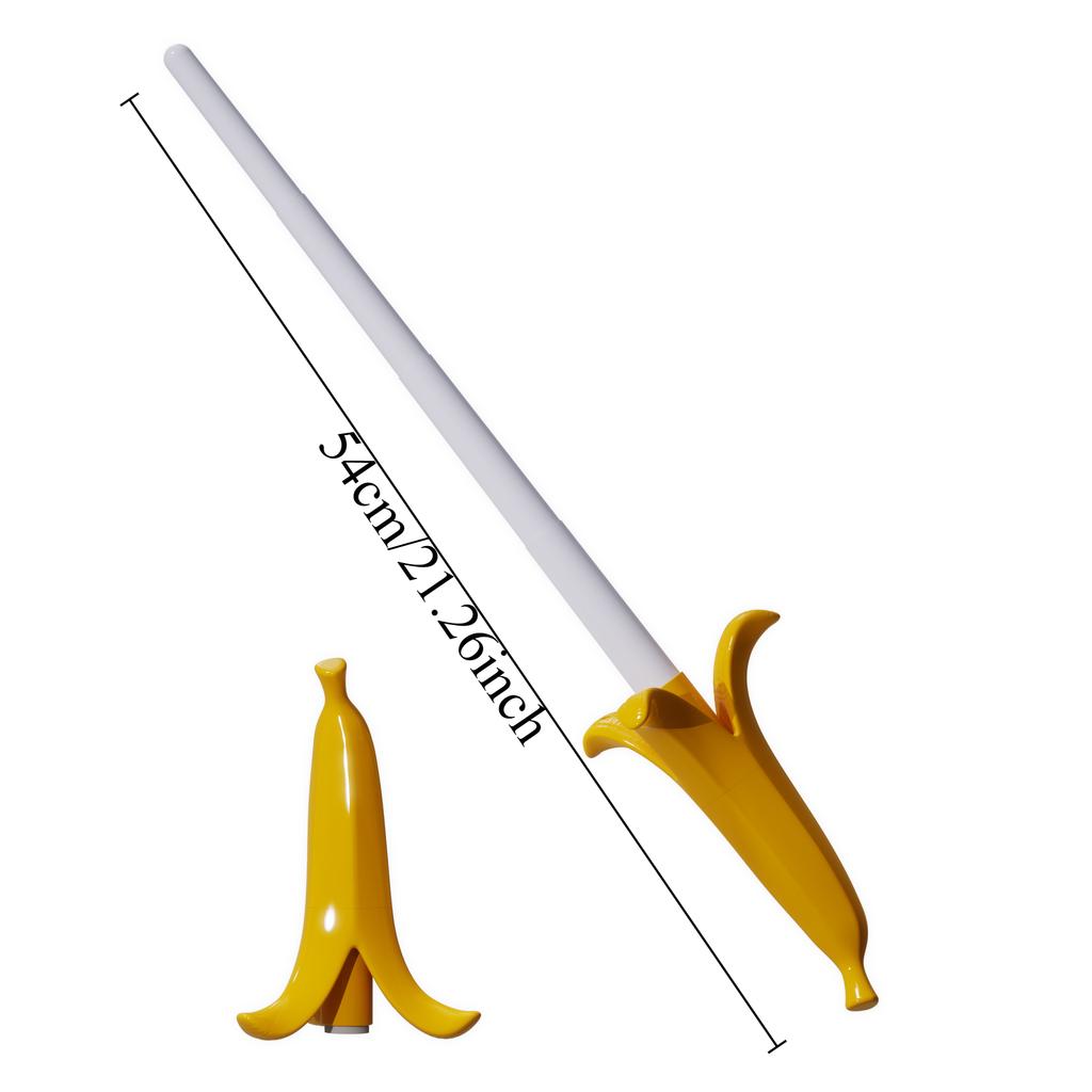 Banana Toy Sword Retractable Sword Simulated Banana Toy Knife Gravity Sensor Fun Creative Decompression Toy for Adult Kids