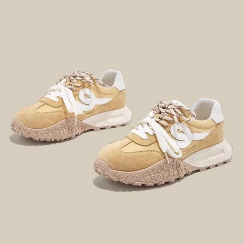Inner Heightening Retro Platform Comfortable Moral Training Shoes Women's 2025 Spring and Autumn New Light Fashion Casual Sports Forrest Gump Shoes