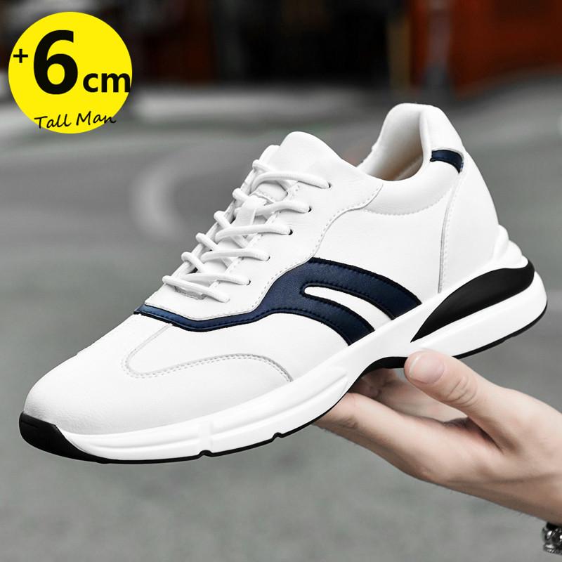 Sports Sneakers Men Heightening  Elevator Shoes Height Increase Shoes Man Daily Life Height Increasing  6-8Cm