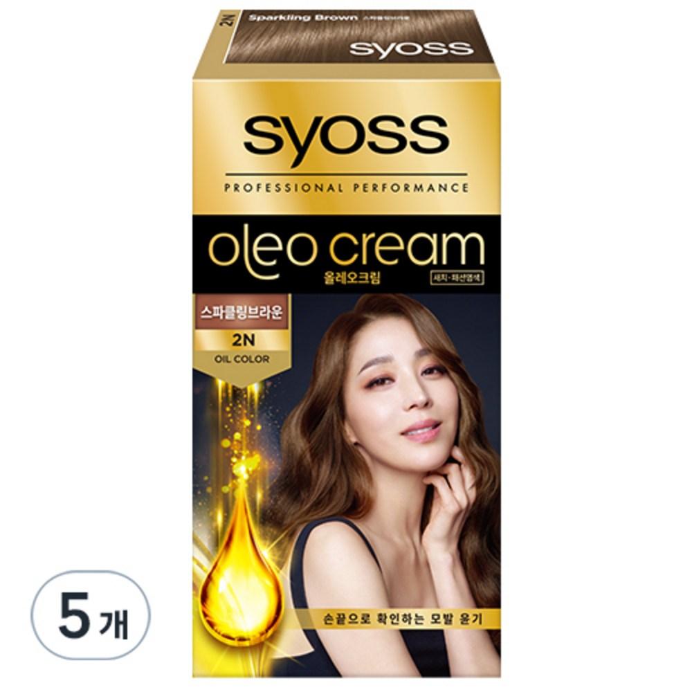 

Saios Oleo Cream 2N Hair Dye, 2N Sparkling Brown, 5 pcs.