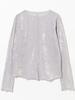 B:MING LIFE STORE by BEAMS Women's Long Sleeve Sheer Velvet T-Shirt, ICE_GREY, One Size