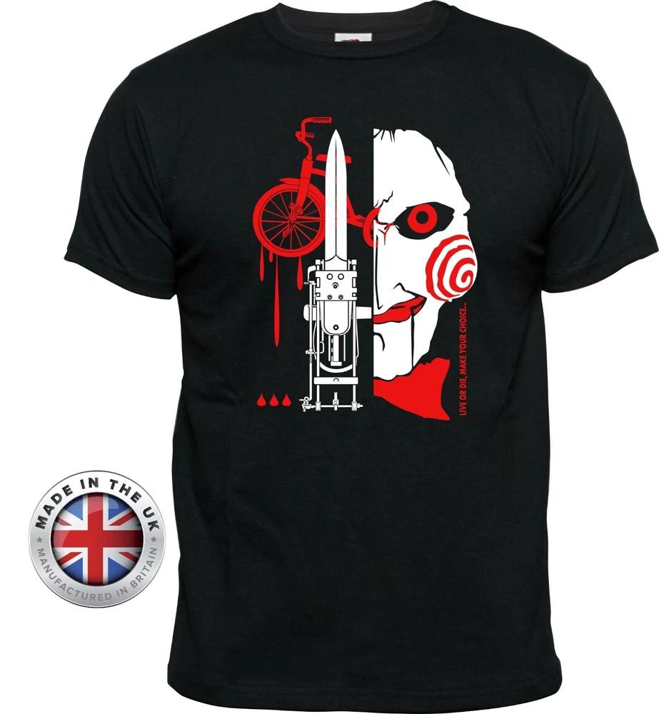 Saw Tshirt Jigsaw Tshirt Live Or Die TShirt Unisex Ladies Fitted S