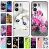 For Oppo A5x 4G 5G Phone Case A5 X Soft Silicone Cat Painted Back Cover For Oppo A5x Case A 5x 6.67" Shockproof Protective Shell