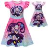 26267 Rochie Fete Copii Anime Desene Animate Lily Lovebraids Palia Printată cu Volane Fără Mânecă