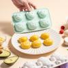 Momcbebe 6-in-1 Silicone Cake Mold, Bear Design, Green, 22.5x12.3cm Baking Pan