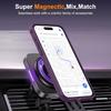 For iPhone 16 Plus Case Compatible with MagSafe Rotatable Ring Kickstand TPU+PC Phone Cover