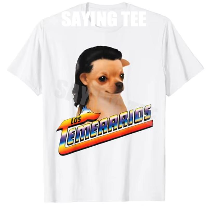 

Unisex Clothing Unisex Los Temerarios Dog Funny Meme TShirt Cute Dog Variation Brainrot Graphic Outfit Humorous Art Novelty Saying 4XL