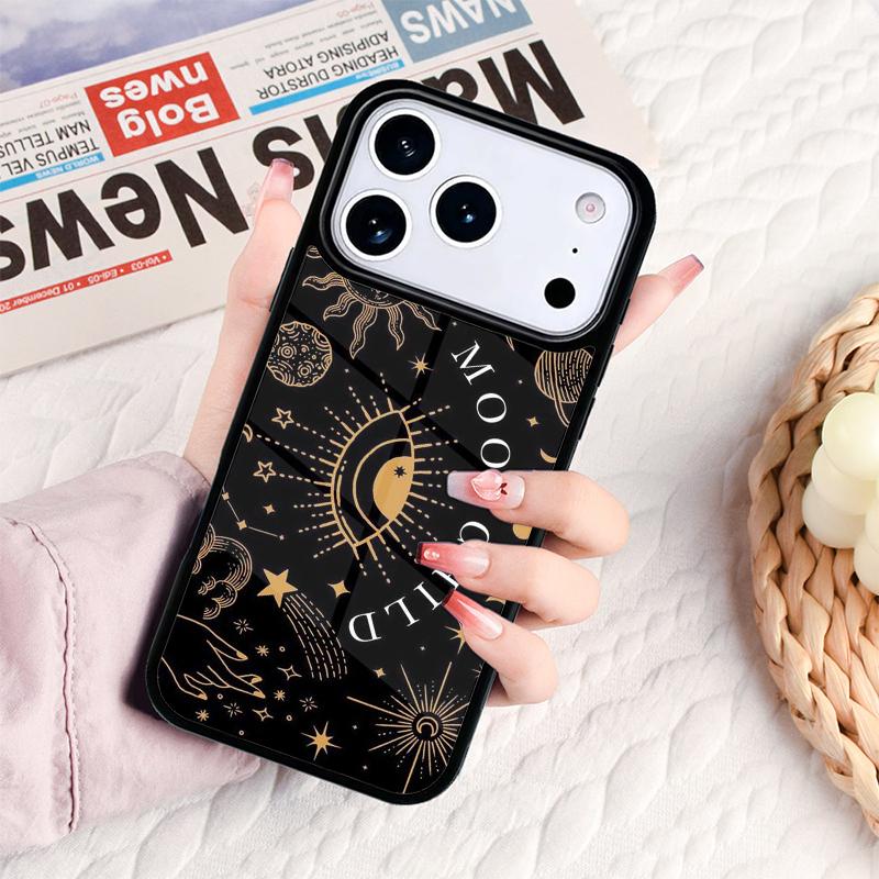 Sun Moons Star Signs Celestial Phone Case For IPhone 17 16e 15 14 13 12 11 Pro Max Air Mini Soft Protective Cover