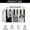 New Striped Cartoon Cat Carpet Washable Soft Door Mat Home Decor Dirty Resistant Floor Mat Rug