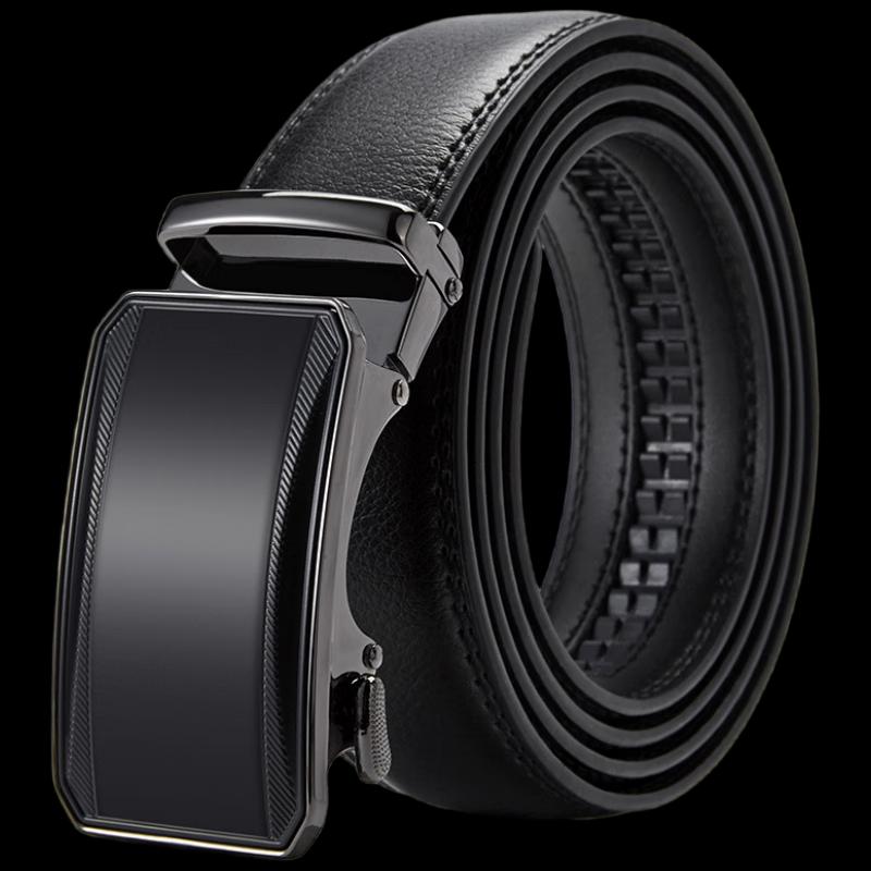 Bosidengton Men s Automatic Buckle First Layer Cowhide Leather Belt