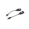 Usb Extension Ethernet Rj45 Cat5E/6 Cable Lan Adapter Extender Over Repeater Set