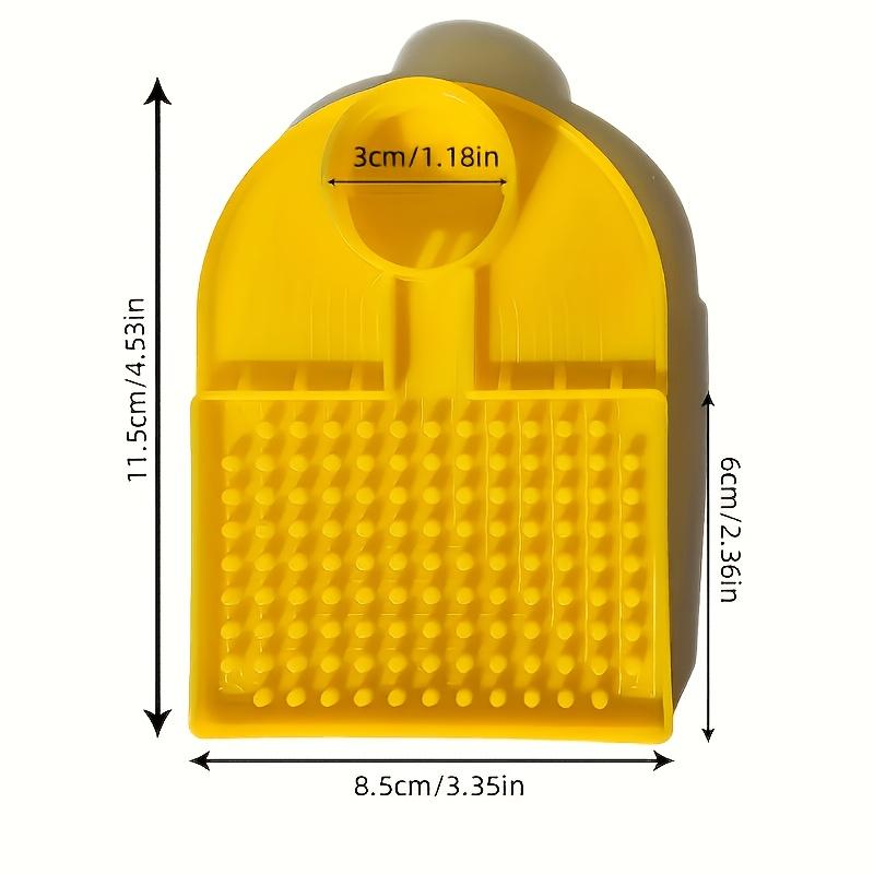 2-Pack Yellow Bee Water Feeder, Fits 30mm Bottles, Anti-Drowning, Wide Drinking Area – Essential Beekeeping Tool жёлтый