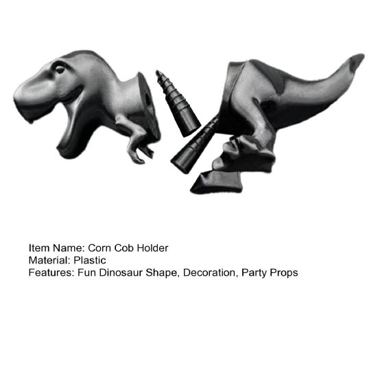 Dinosaur Corn Cob Holder Kids Adults Dino Shape Corn Holder Heavy Duty Plastic Decorative Corn Stick Fork Corn Lover Gift