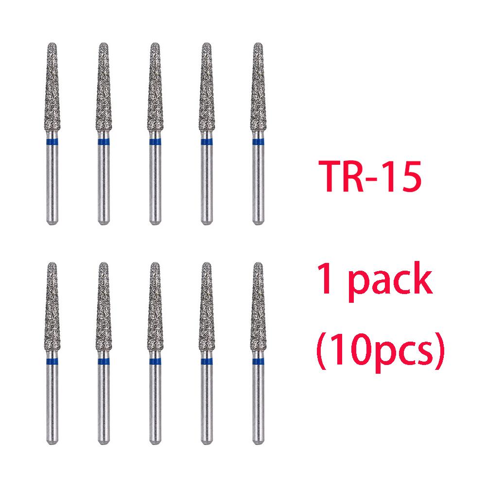 10 st Tandläkar Diamantborr Borr Tandvård Borrar Höghastighet Handstycke Skaftdiameter 1,6 mm Tandläkarverktyg Tandvårdsmaterial Br-31