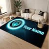 Personalized Crystal Velvet Carpet Manchester City Pattern Non Slip Floor Rug