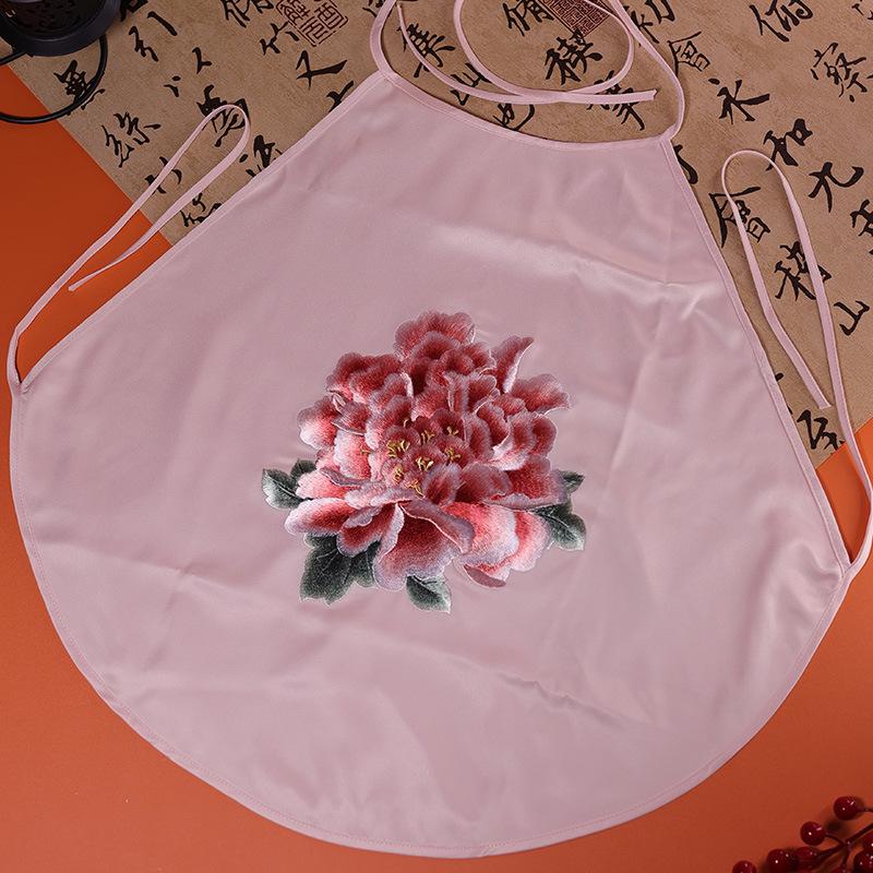 

Тяжелый вышитый пижамный комплект в китайском стиле с нагрудником - Женская домашняя одежда и внутренняя майка One Size