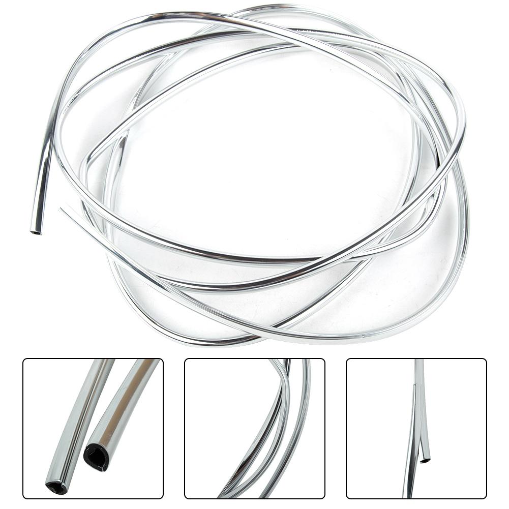 Protection Strip Moulding Car Door Edge ABS+Chrome Brand New