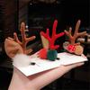 2pcs Christmas Hairpin Cute Antler Deer Ear Hair Clips Santa Claus Snowman Barrettes for Girls Headwear Women Hair Accessories