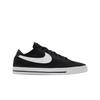 (w) Nike Court Legacy Canvas Black White