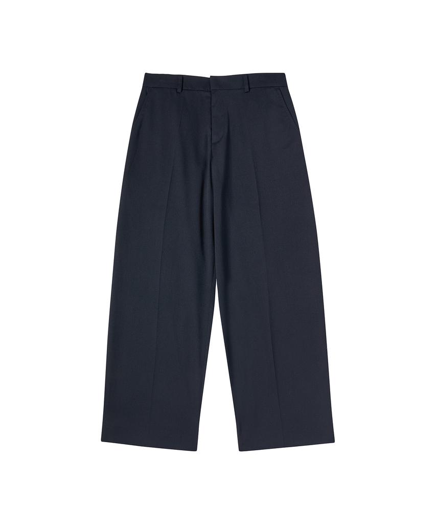 BEYOND CLOSET [Collection Line] Artisan Tailored Wool Pants Navy