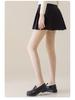 Women's Black Silk Double-Layer Plus Velvet Pantyhose for Autumn/Winter