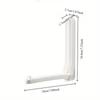 Foldable Clothes Hanger Storage Rack Wall Mounted Clothes Clip Balcony Sorting Rack, Non Perforated Multifunctional Hook Storage Rack