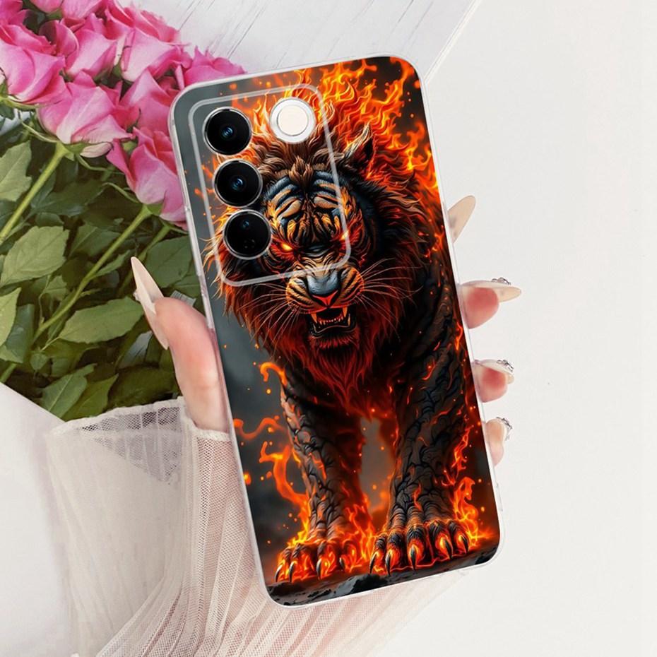 Fashion Cool Case For Vivo V27 Pro V2230 V2231 Soft Silicone TPU Back Cover For Vivo V27 V27Pro Phone Cases