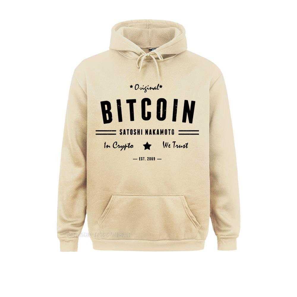 Bitcoin Original Satoshi Crypto Cryptocurrency Cotton Fun Hoodie Crew Neck Jacket Long Sleeve Men Sweatshirt