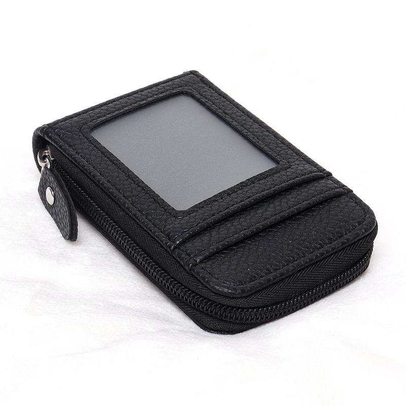 Multi-Color Anti-Theft Zipper Card Holder Wallet