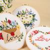 New Love Letter Flower Home Embroidery Handmade Diy Material Package Embroidery