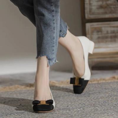 Moda de verão Novo salto quadrado sexy cor sólida profissional metal casual popular confortável banquete salto alto feminino