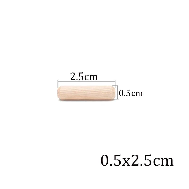 100/50 stücke Holzbearbeitung Dübel Handwerk Dübel Pins Stangen Set Möbel Beschlag Dübel Pin Holz Schrank Schublade Runde Geriffelte Holz