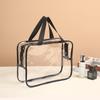 6 Stück Klare PVC Toilettenartikel-Aufbewahrungstaschen Wasserdichter Handgehaltener Reise-Kosmetik-Organizer Mit Reißverschluss Aufbewahrung Geschenkbeutel