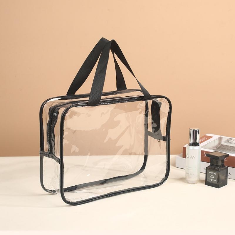 6 Stück Klare PVC Toilettenartikel-Aufbewahrungstaschen Wasserdichter Handgehaltener Reise-Kosmetik-Organizer Mit Reißverschluss Aufbewahrung Geschenkbeutel