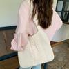Literary Retro Knitting Bag Large Capacity Knitting Bag Twist Handbag Tote Bag Crossbody Bag Senior Ladies Bag