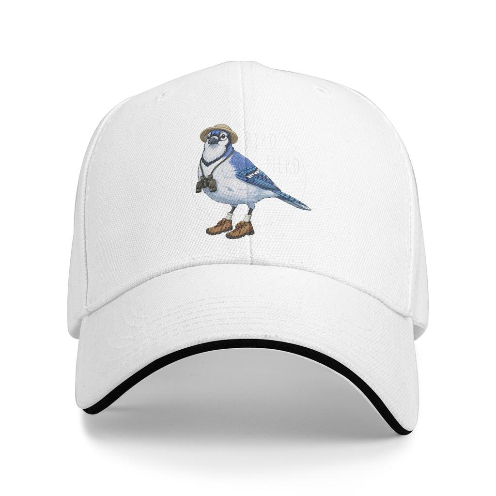 Bird Nerd Blue Jay Bird Watching Birding Lover Watcher Casual Baseball Cap Summer  Trucker Hat Hats Unisex Unisex Baseball Caps