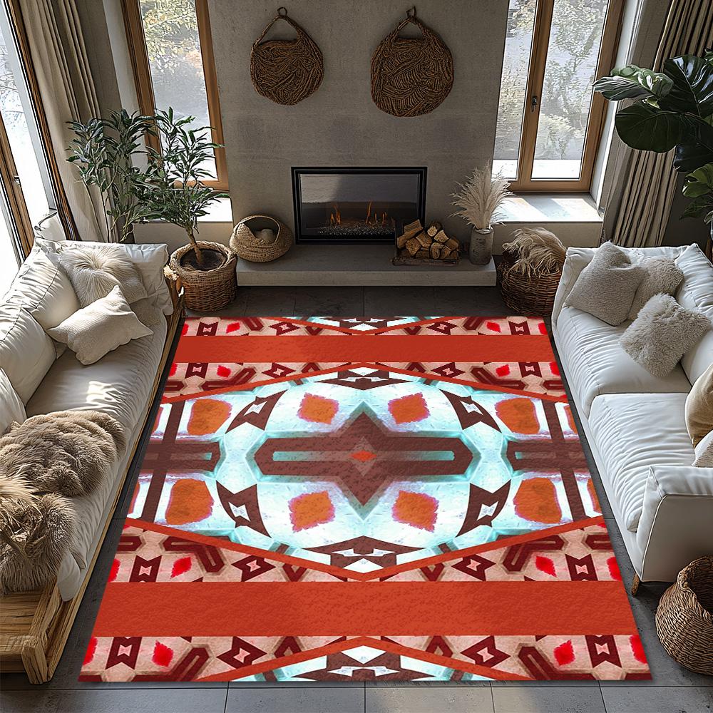 Vintage Southwestern Area Rug Non-Slip Doormat Floor Mat Indoor Outdoor Decor Rustic Home Accent Farmhouse Entryway Welcome Mat