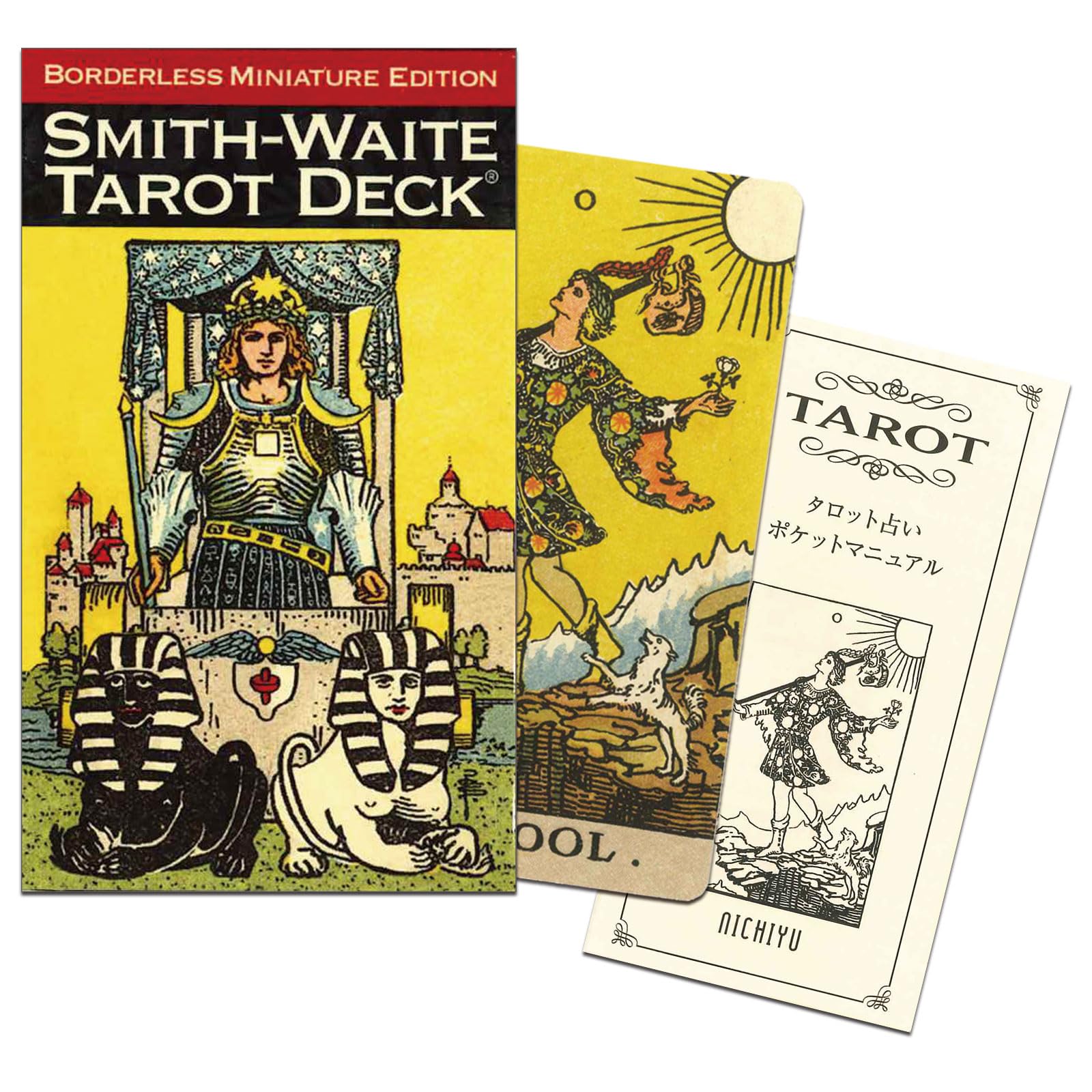 Nichiyu Tarot for Tarot Deck Borderless Miniature Tarot Borderless Edition is now available in a mini Cards, 82-card Rider-Waite deck, fortune-telling