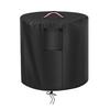 420D Fabric Fire Pit Cover with PU Backing, Sun-Exposure Coating, Heat-Treated , Hooded Moisture Panel and Drawcord for Backyard Storage